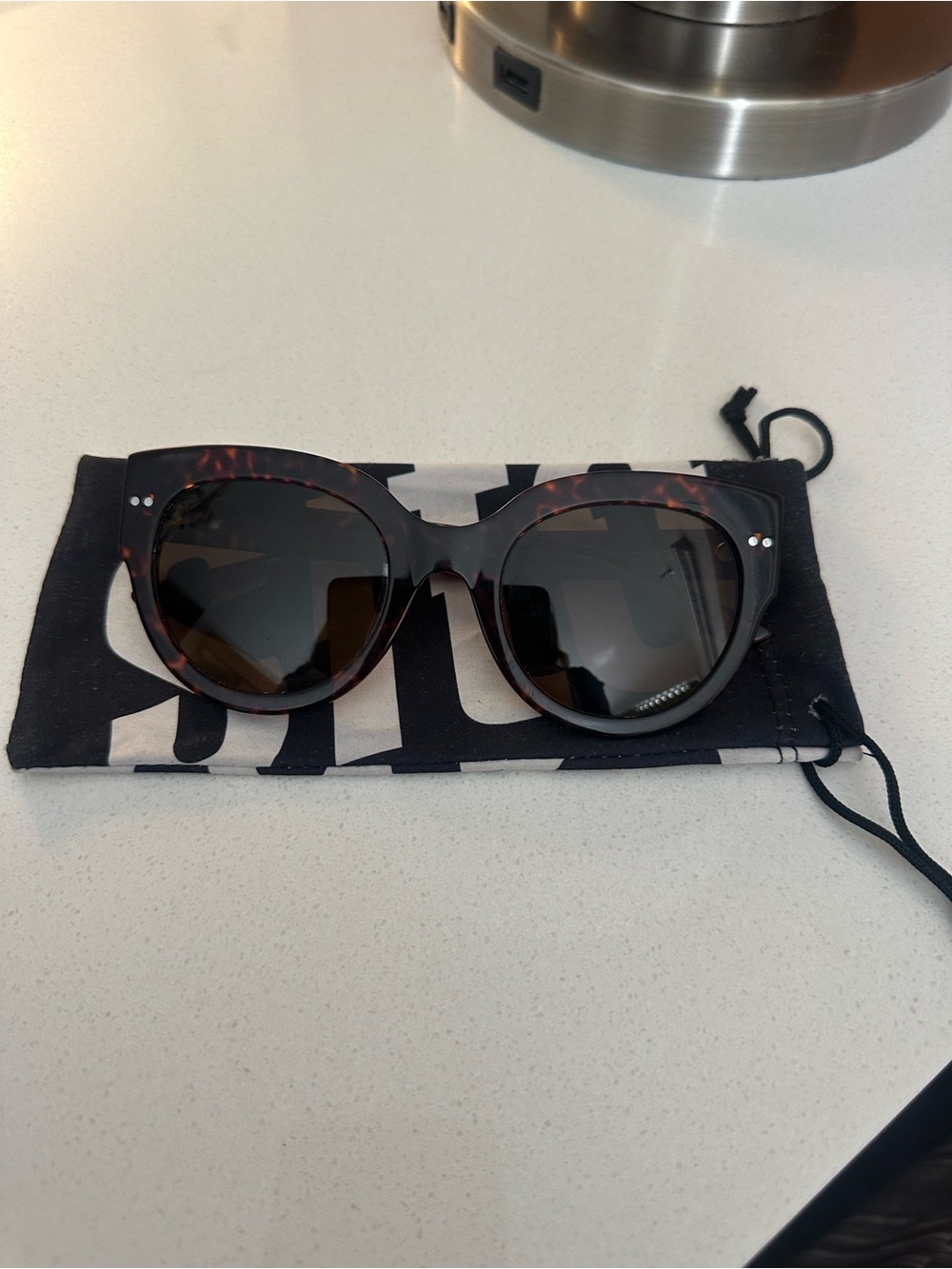Sito Good Life Cheetah Polarized Sunglasses Large Frame Preowned
